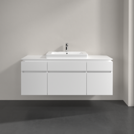 Тумба под раковину Villeroy & Boch Legato 140х55 см ДСП белый матовый B68500MS