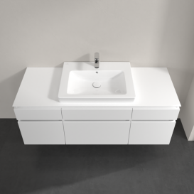 Тумба под раковину Villeroy & Boch Legato 140х55 см ДСП белый матовый B68500MS