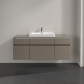 Тумба під раковину Villeroy & Boch Legato 140х55 см ДСП сірий трюфель B68500VG