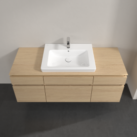 Тумба під раковину Villeroy&Boch Legato 140х55 см ДСП північний дуб B68500VJ