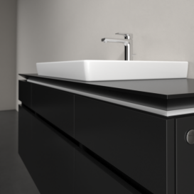 Тумба под раковину Villeroy & Boch Legato 140х55 см МДФ/ДСП черный матовый лак B68500PD