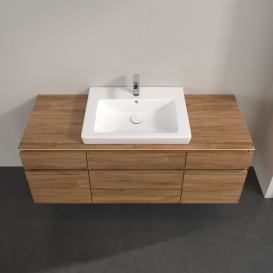 Тумба під раковину Villeroy & Boch Legato 140х55 см ДСП дуб канзас B68500RH