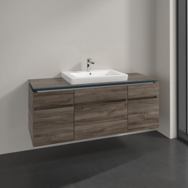 Тумба під раковину Villeroy & Boch Legato 140х55 см ДСП кам'яний дуб B68500RK