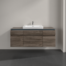 Тумба під раковину Villeroy & Boch Legato 140х55 см ДСП кам'яний дуб B68500RK
