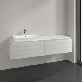 Тумба під раковину Villeroy & Boch Legato 160х38 см ДСП біле дерево B68800E8