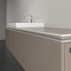 Тумба під раковину Villeroy & Boch Legato 160х38 см ДСП сірий трюфель B68800VG