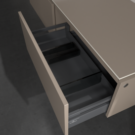 Тумба під раковину Villeroy & Boch Legato 160х38 см ДСП сірий трюфель B68800VG