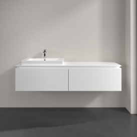 Тумба під раковину Villeroy & Boch Legato 160х38 см ДСП білий матовий B68800MS