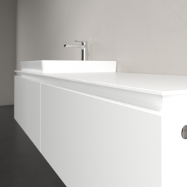 Тумба під раковину Villeroy & Boch Legato 160х38 см ДСП білий матовий B68800MS