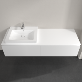 Тумба під раковину Villeroy & Boch Legato 160х38 см МДФ/ДСП білий глянсовий B68800DH
