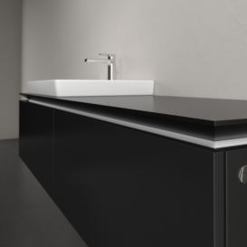 Тумба под раковину Villeroy & Boch Legato 160х38 см МДФ/ДСП черный матовый лак B68800PD