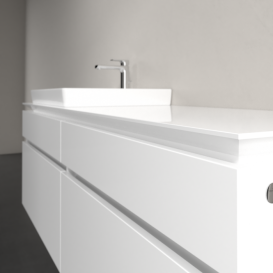 Тумба под раковину Villeroy & Boch Legato 160х55 см МДФ/ДСП белый глянцевый B68900DH