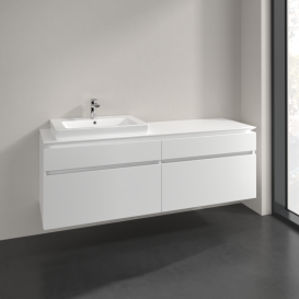 Тумба под раковину Villeroy & Boch Legato 160х55 см ДСП белый матовый B68900MS
