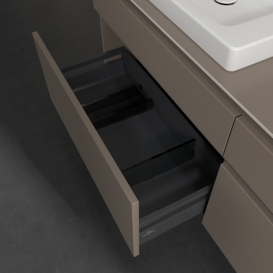 Тумба под раковину Villeroy & Boch Legato 160х55 см ДСП трюфель серый B68900VG