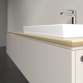 Тумба під раковину Villeroy & Boch Legato 160х38 см ДСП ніжно-сірий B69000VK