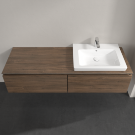 Тумба под раковину Villeroy & Boch Legato 160х38 см ДСП дуб аризона B69000VH