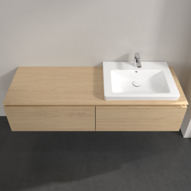 Тумба під раковину Villeroy&Boch Legato 160х38 см ДСП північний дуб B69000VJ