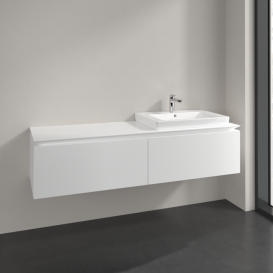 Тумба під раковину Villeroy & Boch Legato 160х38 см ДСП білий матовий B69000MS