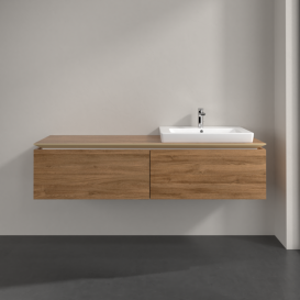 Тумба під раковину Villeroy & Boch Legato 160х38 см ДСП дуб канзас B69000RH