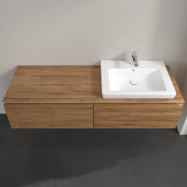 Тумба під раковину Villeroy & Boch Legato 160х38 см ДСП дуб канзас B69000RH