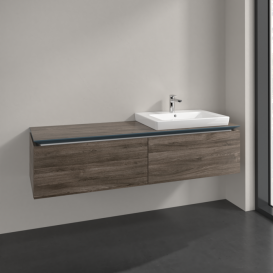 Тумба під раковину Villeroy & Boch Legato 160х38 см ДСП кам'яний дуб  B69000RK