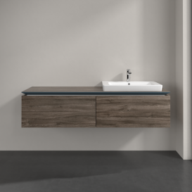 Тумба під раковину Villeroy & Boch Legato 160х38 см ДСП кам'яний дуб  B69000RK