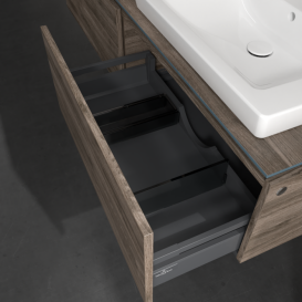 Тумба під раковину Villeroy & Boch Legato 160х38 см ДСП кам'яний дуб  B69000RK