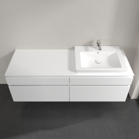 Тумба під раковину Villeroy & Boch Legato 160х55 см МДФ/ДСП білий глянсовий B69100DH