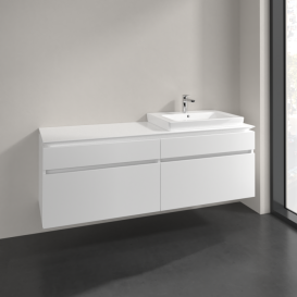 Тумба под раковину Villeroy & Boch Legato 160х55 см ДСП белый матовый B69100MS