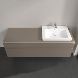 Тумба под раковину Villeroy & Boch Legato 160х55 см ДСП трюфель серый B69100VG