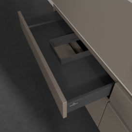 Тумба под раковину Villeroy & Boch Legato 160х55 см ДСП трюфель серый B69100VG