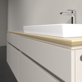 Тумба під раковину Villeroy & Boch Legato 160х55 см ДСП ніжно-сірий B69100VK