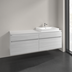 Тумба під раковину Villeroy & Boch Legato 160х55 см ДСП біле дерево B69100E8
