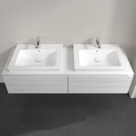 Тумба під раковину Villeroy & Boch Legato 160х38 см ДСП біле дерево B69200E8