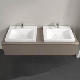 Тумба под раковину Villeroy & Boch Legato 160х38 см ДСП трюфель серый B69200VG