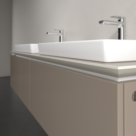 Тумба под раковину Villeroy & Boch Legato 160х38 см ДСП трюфель серый B69200VG