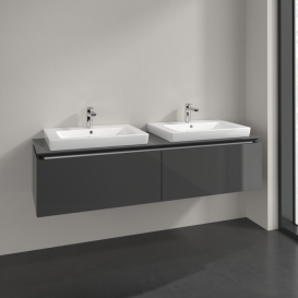 Тумба под раковину Villeroy & Boch Legato 160х38 см МДФ/ДСП глянцевый серый B69200FP