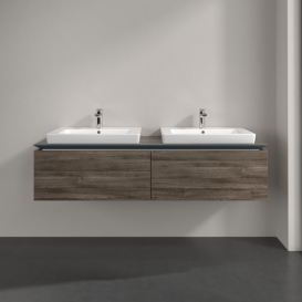 Тумба під раковину Villeroy & Boch Legato 160х38 см ДСП кам'яний дуб B69200RK