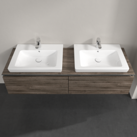 Тумба під раковину Villeroy & Boch Legato 160х38 см ДСП кам'яний дуб B69200RK