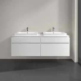 Тумба під раковину Villeroy & Boch Legato 160х55 см МДФ/ДСП білий глянсовий B69300DH