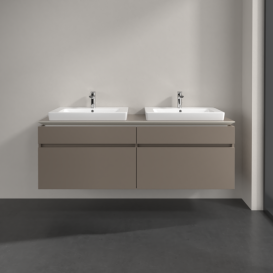 Тумба под раковину Villeroy & Boch Legato 160х55 см ДСП трюфель серый  B69300VG