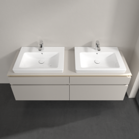 Тумба під раковину Villeroy & Boch Legato 160х55 см ДСП ніжно-сірий B69300VK
