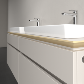 Тумба під раковину Villeroy & Boch Legato 160х55 см ДСП ніжно-сірий B69300VK