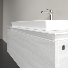 Тумба під раковину Villeroy & Boch Legato 100х38 см ДСП біле дерево B69400E8