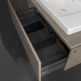 Тумба під раковину Villeroy & Boch Legato 100х38 см ДСП сірий трюфель B69400VG