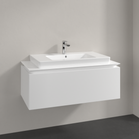 Тумба под раковину Villeroy & Boch Legato 100х38 см ДСП белый матовый B69400MS