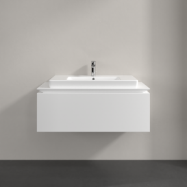 Тумба под раковину Villeroy & Boch Legato 100х38 см ДСП белый матовый B69400MS