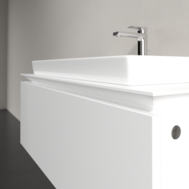 Тумба под раковину Villeroy & Boch Legato 100х38 см ДСП белый матовый B69400MS