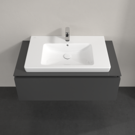 Тумба під раковину Villeroy & Boch Legato 100х38 см МДФ/ДСП глянсовий сірий B69400FP