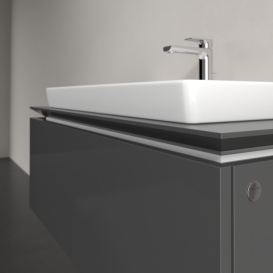 Тумба під раковину Villeroy & Boch Legato 100х38 см МДФ/ДСП глянсовий сірий B69400FP